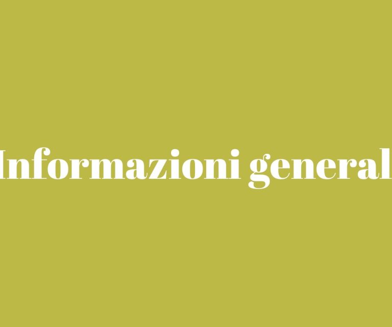 Informazioni generali