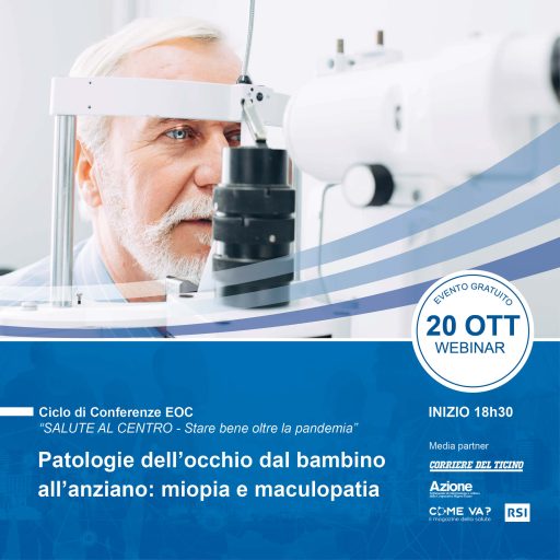 Patologie dell’occhio dal bambino all’anziano: miopia e maculopatia