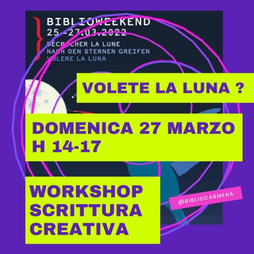 Workshop di scrittura creativa in bibliocarmena