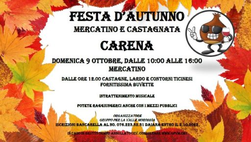 Festa d’autunno – Mercatino e castagnata
